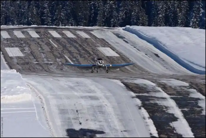 Courchevel Airport in France
