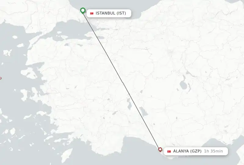 How to go from Istanbul to Alanya?